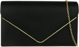 Girly HandBags Womens Metallic Frame Clutch Bag
