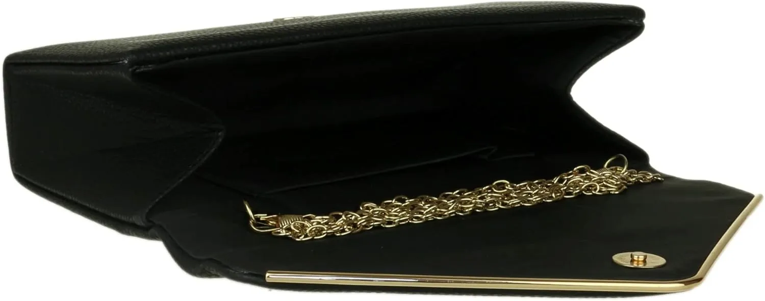 Girly HandBags Womens Metallic Frame Clutch Bag