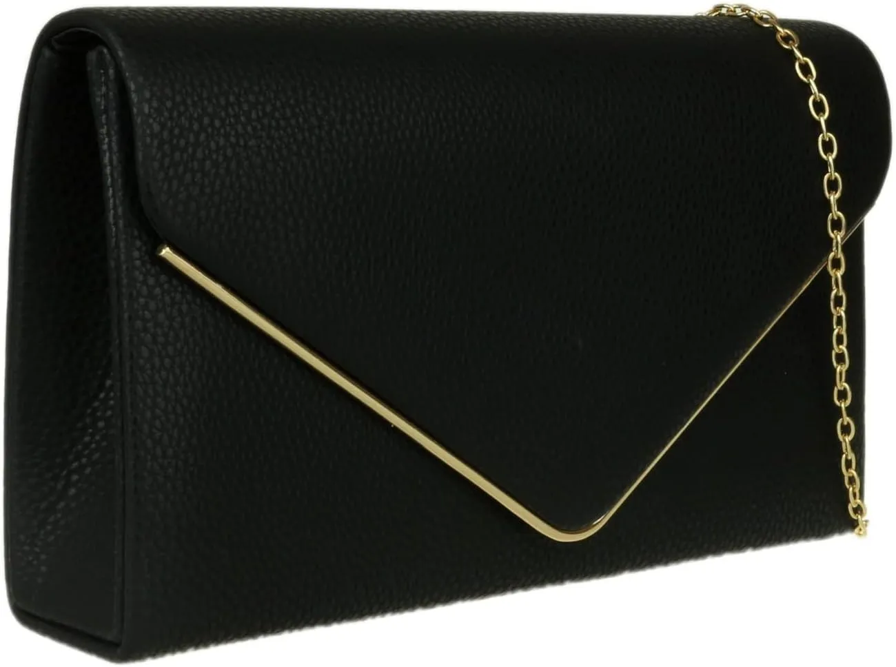 Girly HandBags Womens Metallic Frame Clutch Bag