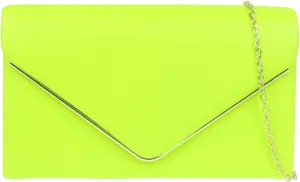 Girly HandBags Womens Metallic Frame Clutch Bag