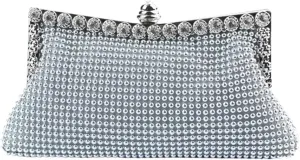 Glitter Bead Elegant Woman Party Vintage Bridal Purse Silver Handbags Night Bag For Wedding Party Prom