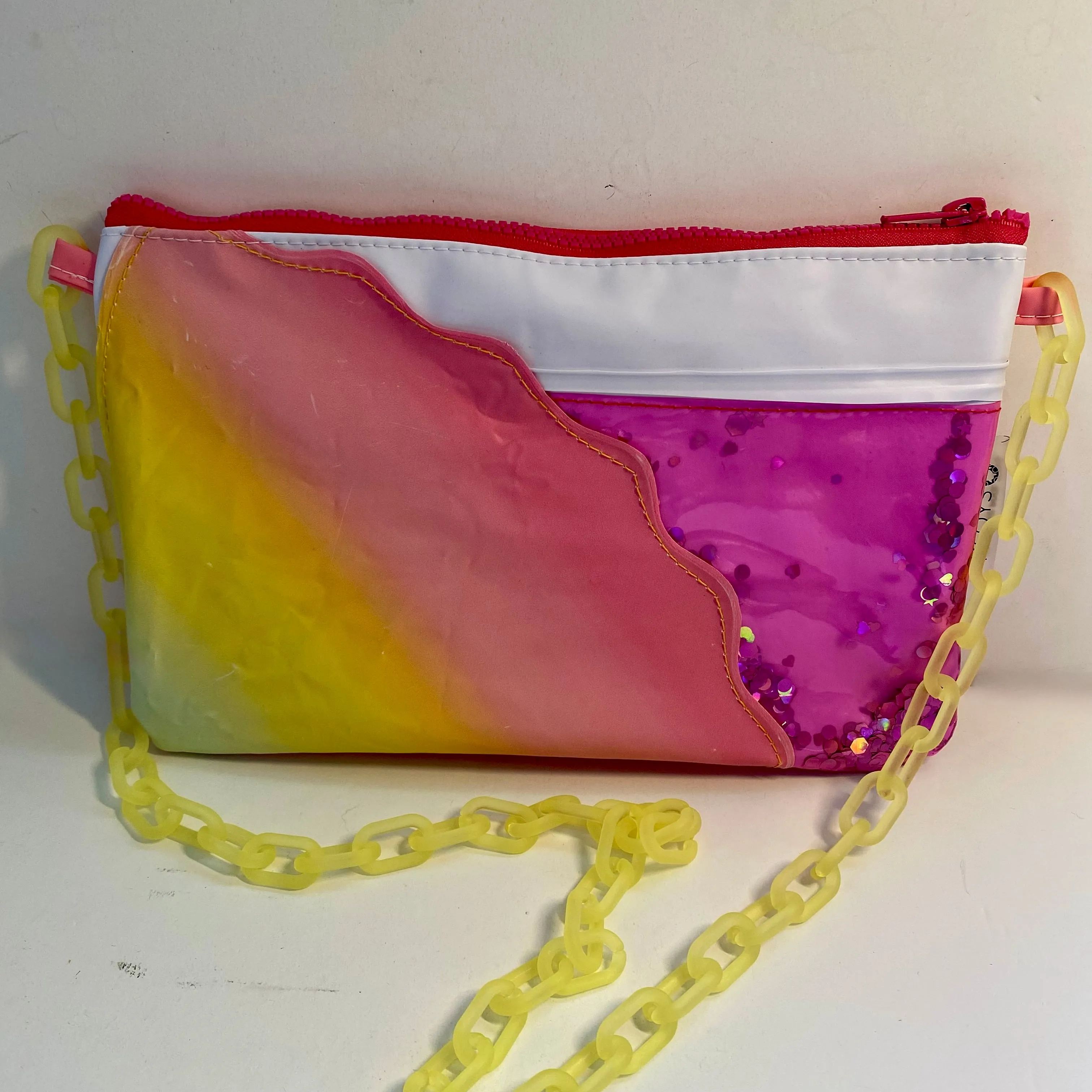 Glitter Purses, Evening Purse, Clutch bag - recycled inflatables