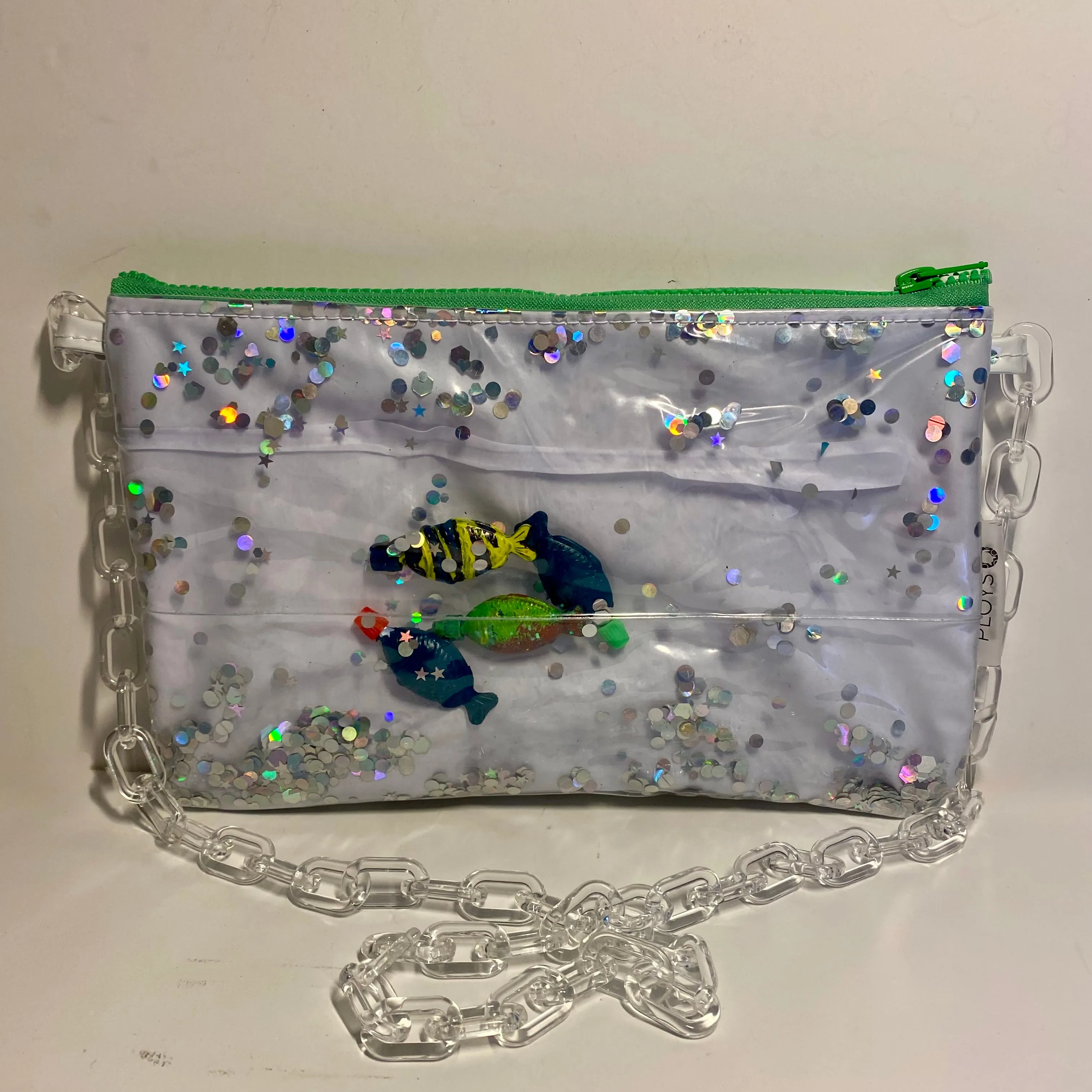 Glitter Purses, Evening Purse, Clutch bag - recycled inflatables