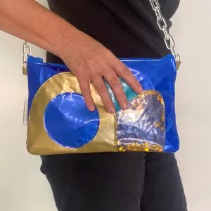 Glitter Purses, Evening Purse, Clutch bag - recycled inflatables