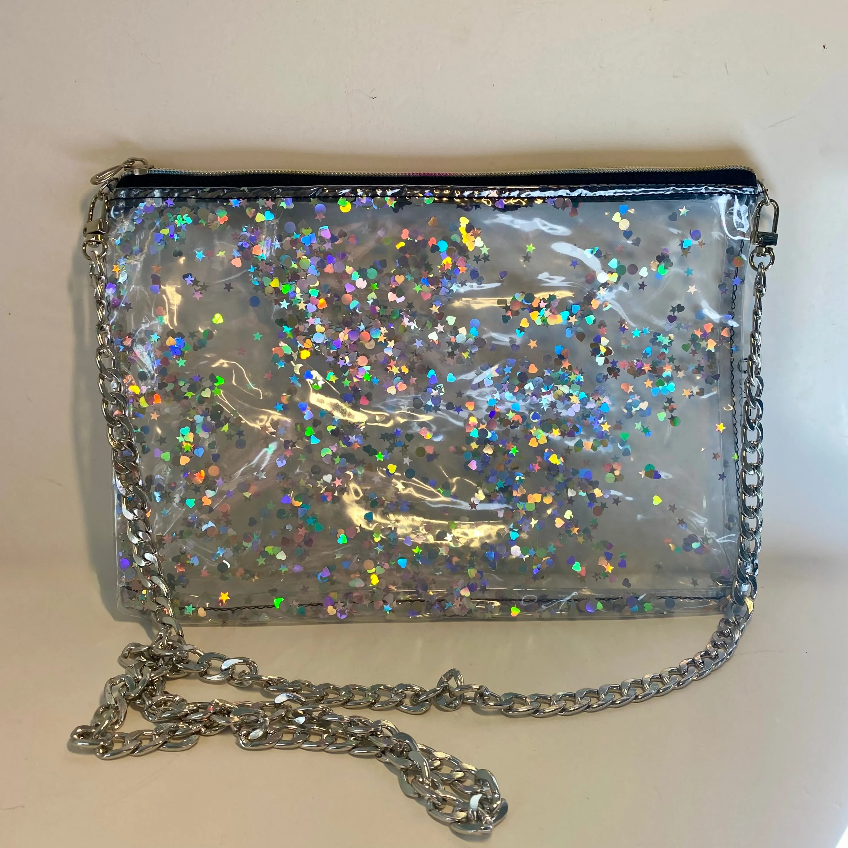 Glitter Purses, Evening Purse, Clutch bag - recycled inflatables