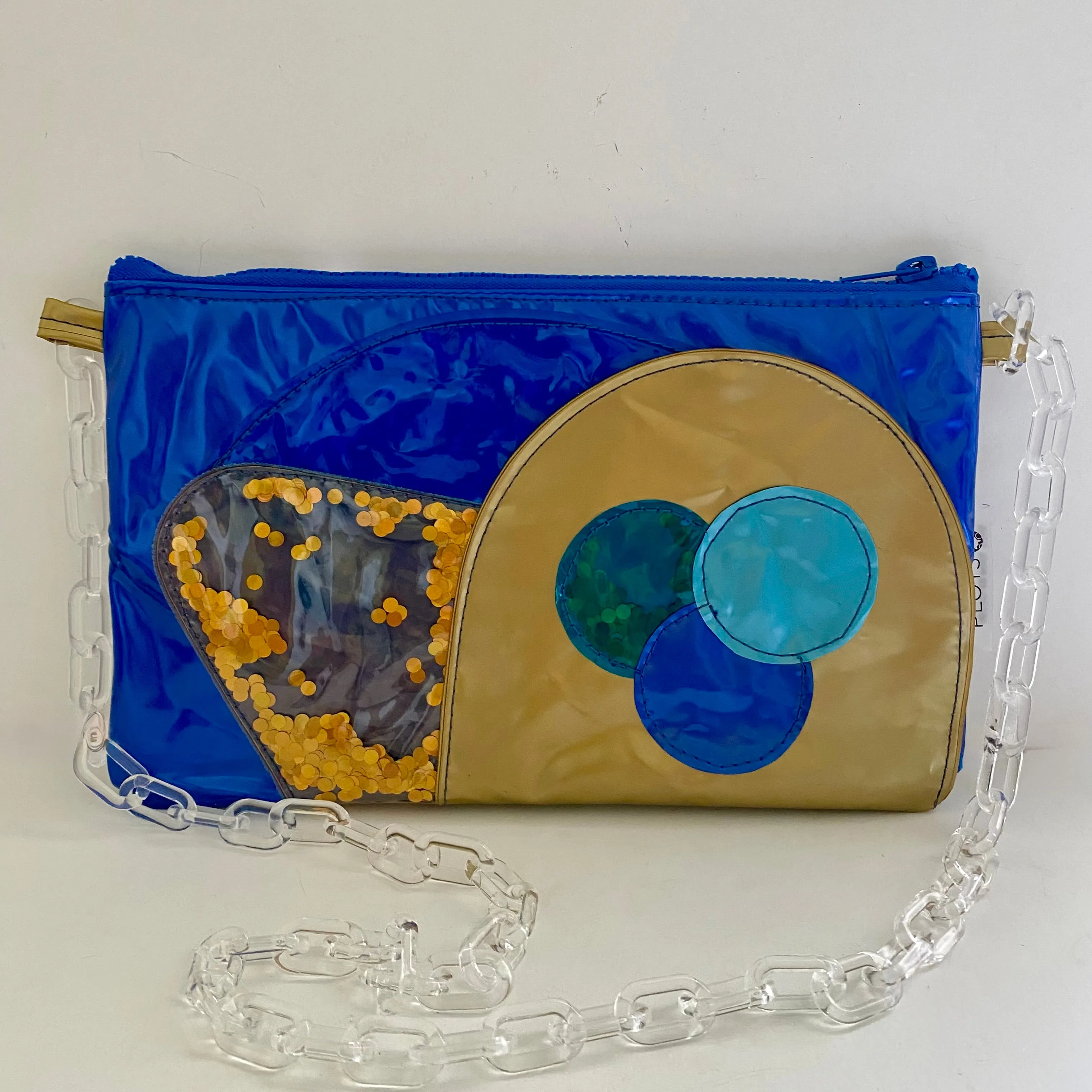 Glitter Purses, Evening Purse, Clutch bag - recycled inflatables