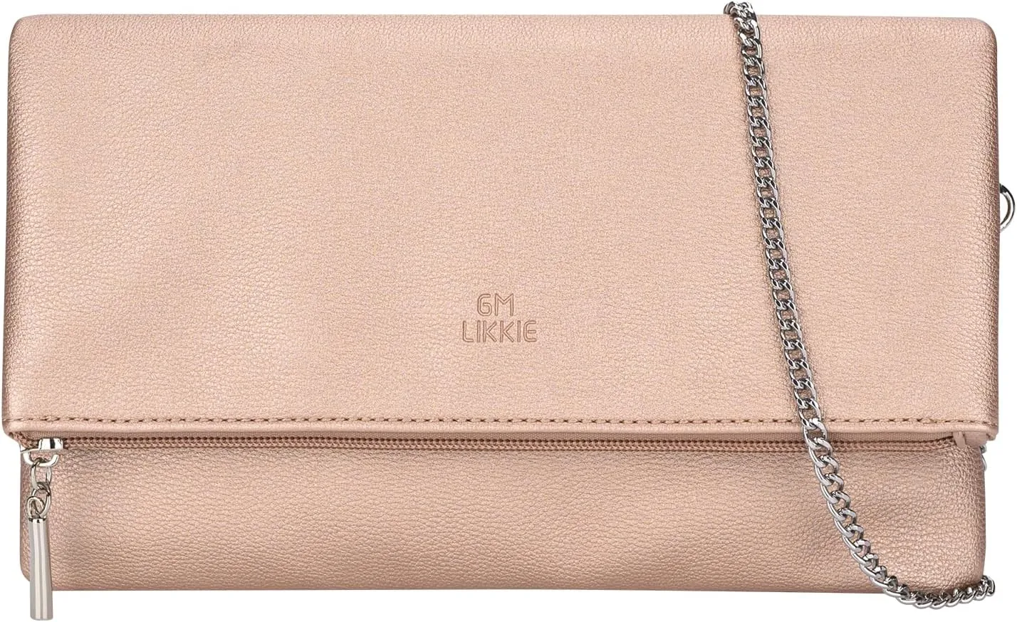 GM LIKKIE Clutch Purse for Women, Large Envelope Clutch HandBag, Crossbody Foldover PU Leather Clutches bag