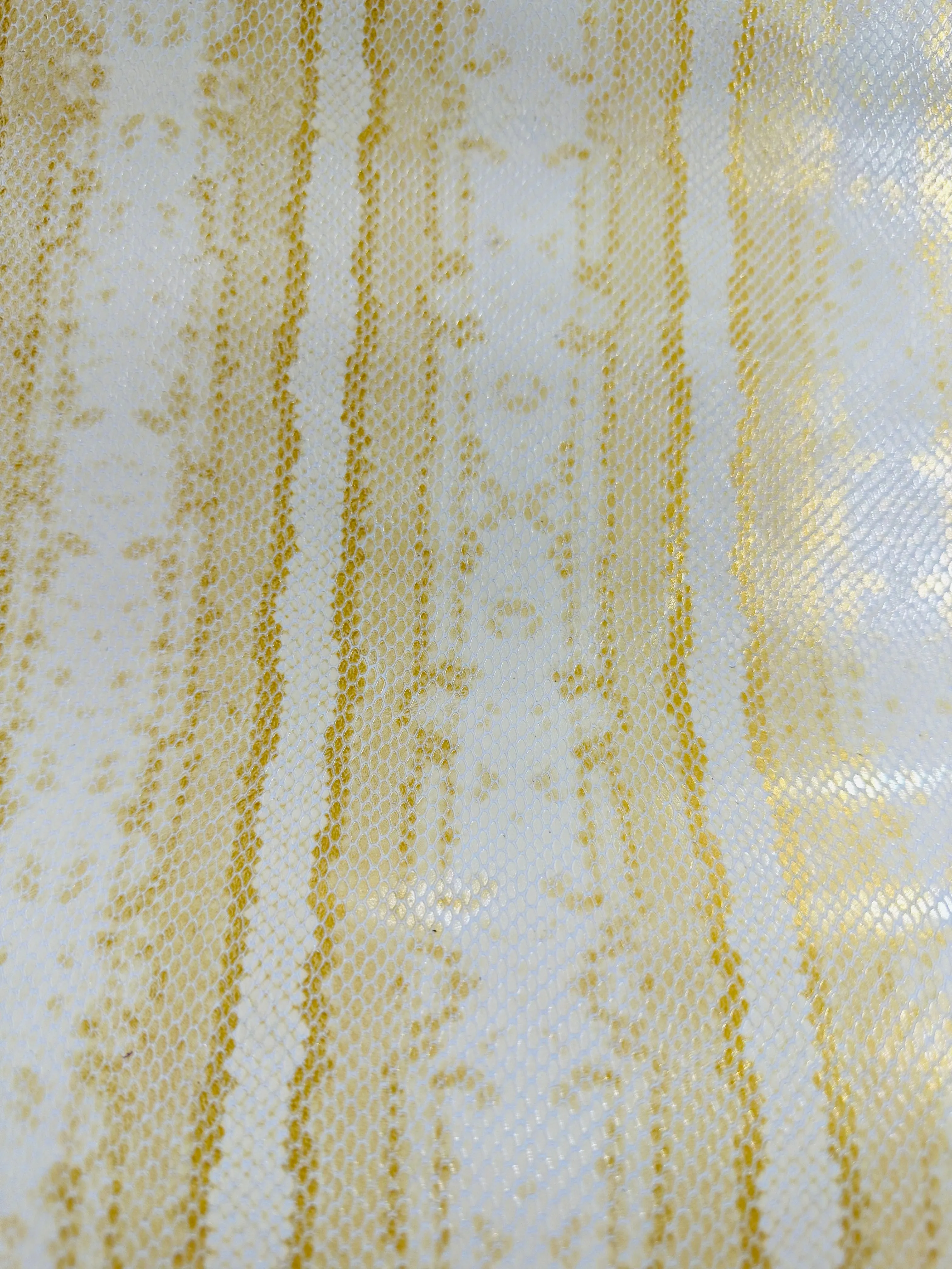 Gold Snakeskin Print Cow Leather