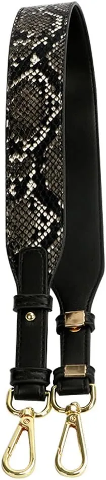 Gunblack Crossbody Bag Straps - Adjustable, Replacement for Purses & Handbags - Snake