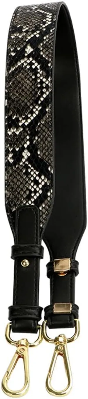 Gunblack Crossbody Bag Straps - Adjustable, Replacement for Purses & Handbags - Snake