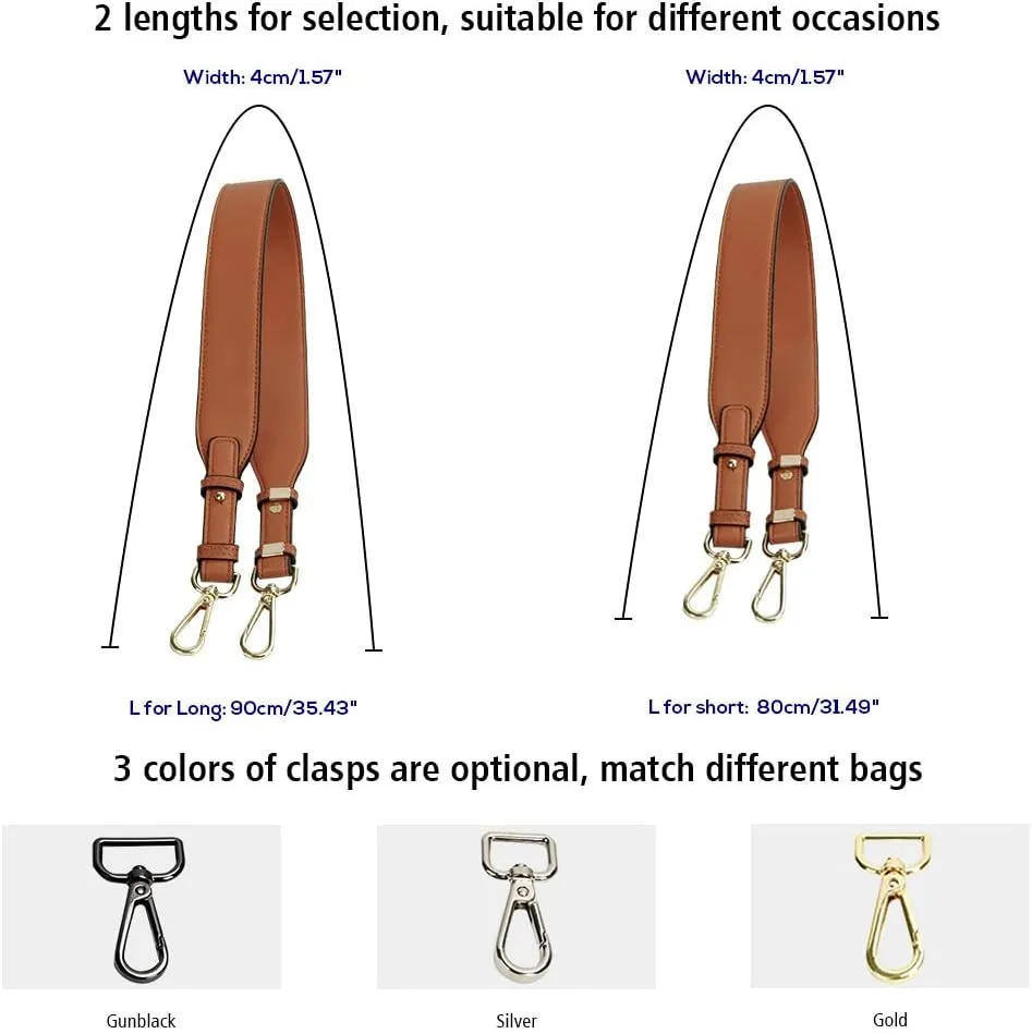 Gunblack Crossbody Bag Straps - Adjustable, Replacement for Purses & Handbags - Snake