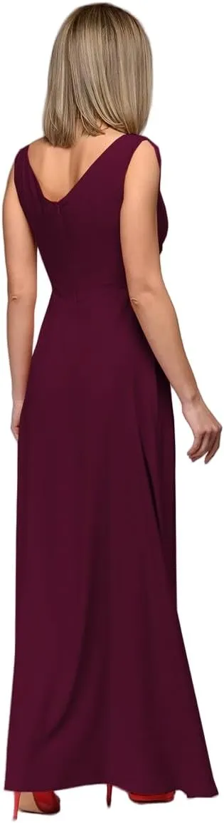 Handmade Rhinestone Sewing Beads Stones Women Sleeveless V Neck Evening Dress Cocktail Ball Elastic Force Long Dress