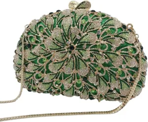 HBJWOV Diamond-encrusted Dinner Bag Women's Dinner Dress With Diamond-encrusted Clutch Bag