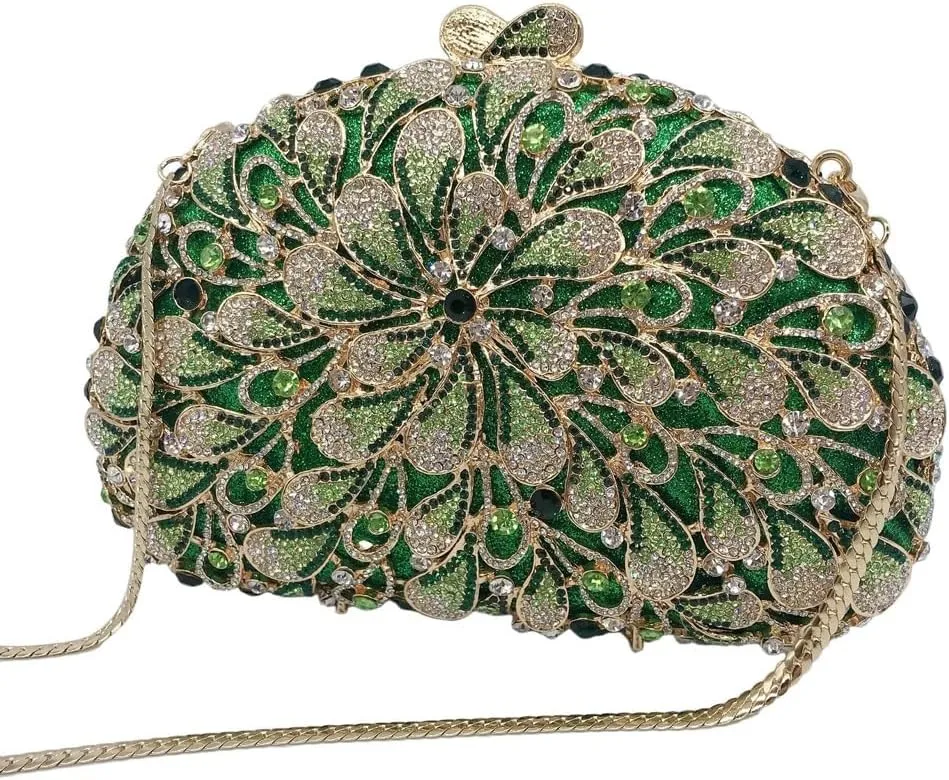 HBJWOV Diamond-encrusted Dinner Bag Women's Dinner Dress With Diamond-encrusted Clutch Bag