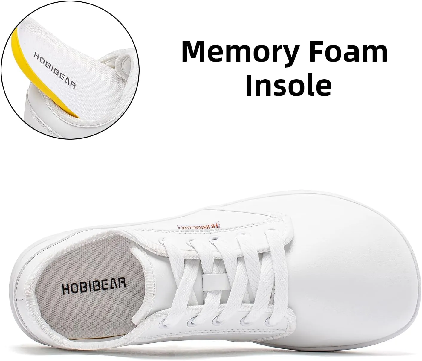 HOBIBEAR Unisex Wide Barefoot Shoes for Mens Womens Minimalist Zero Drop Shoes Sneakers