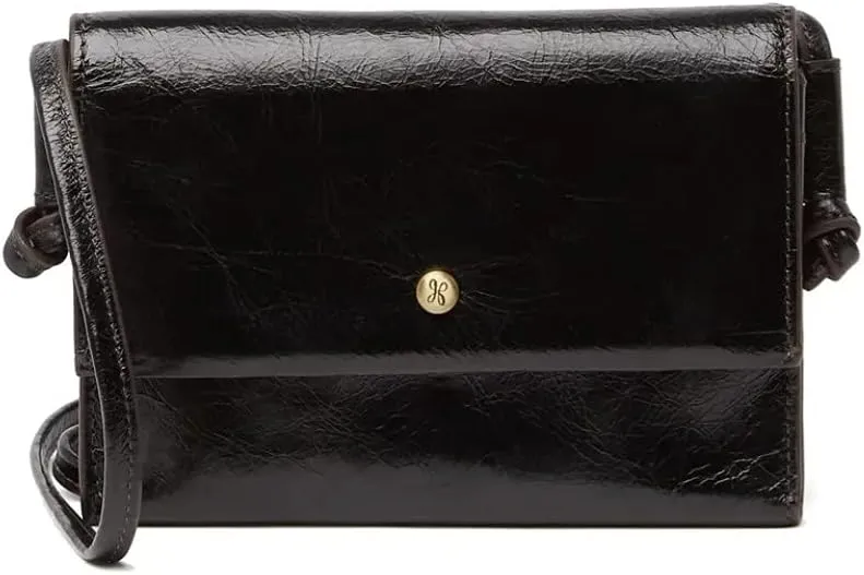 HOBO Bemuse Leather Crossbody Shoulder Leather Bag - Black
