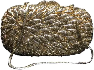 Hollow Rhinestone Evening Bag Lady Bling Diamond Clutch Purse Flower Classic Handbag Wedding Party Wallet