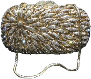 Hollow Rhinestone Evening Bag Lady Bling Diamond Clutch Purse Flower Classic Handbag Wedding Party Wallet
