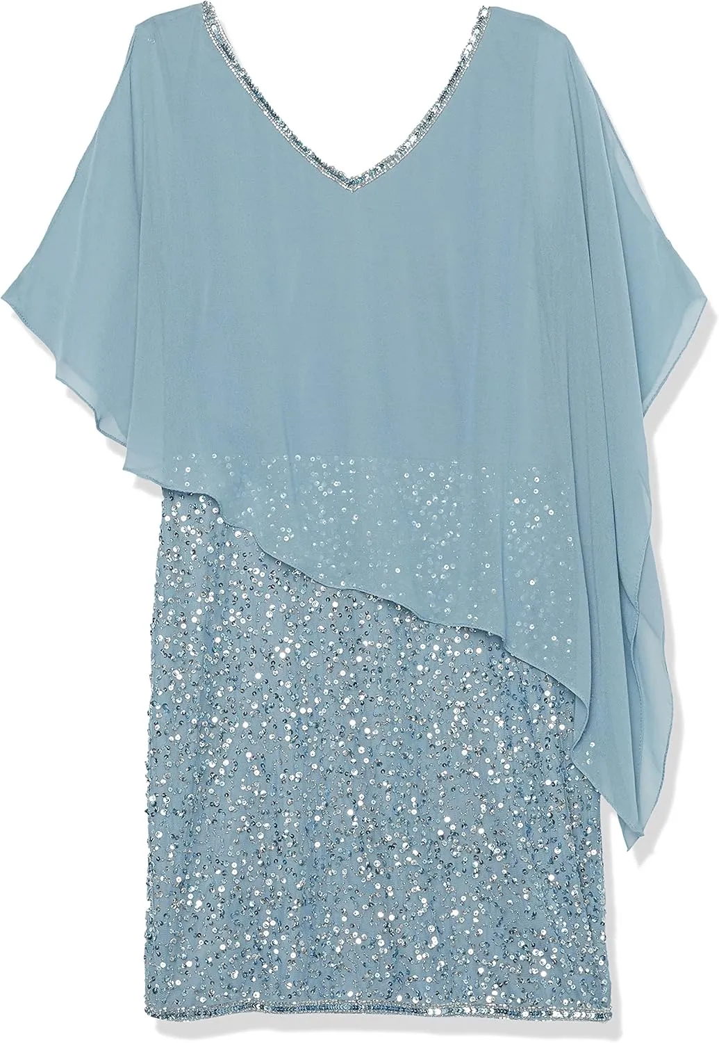 J Kara Women's Caplet Short Cocktail Beaded Dress