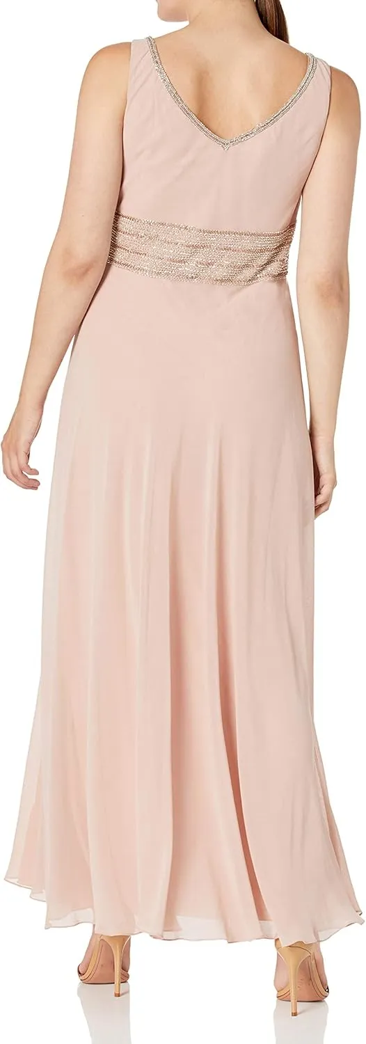 J Kara Women's Jacket Dress with Beaded Trim
