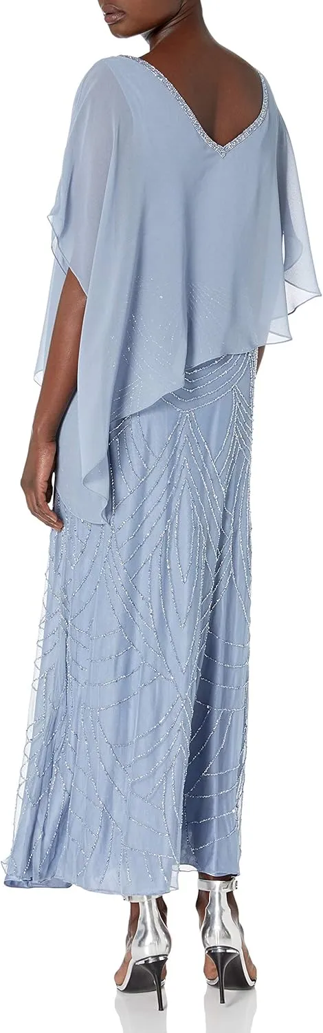 J Kara Women's Pop Over with Beaded Bottom