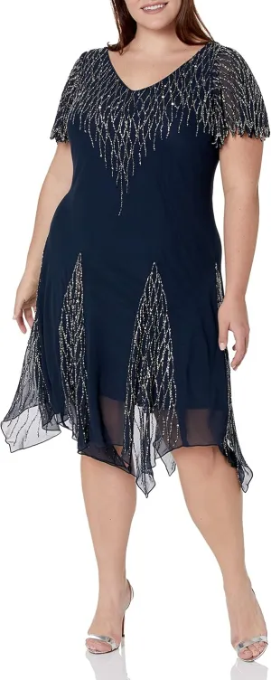 J Kara Women's Short Beaded Dress