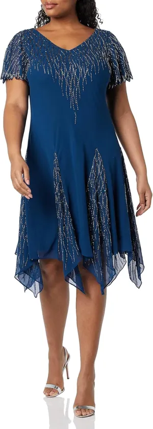 J Kara Women's Short Beaded Dress