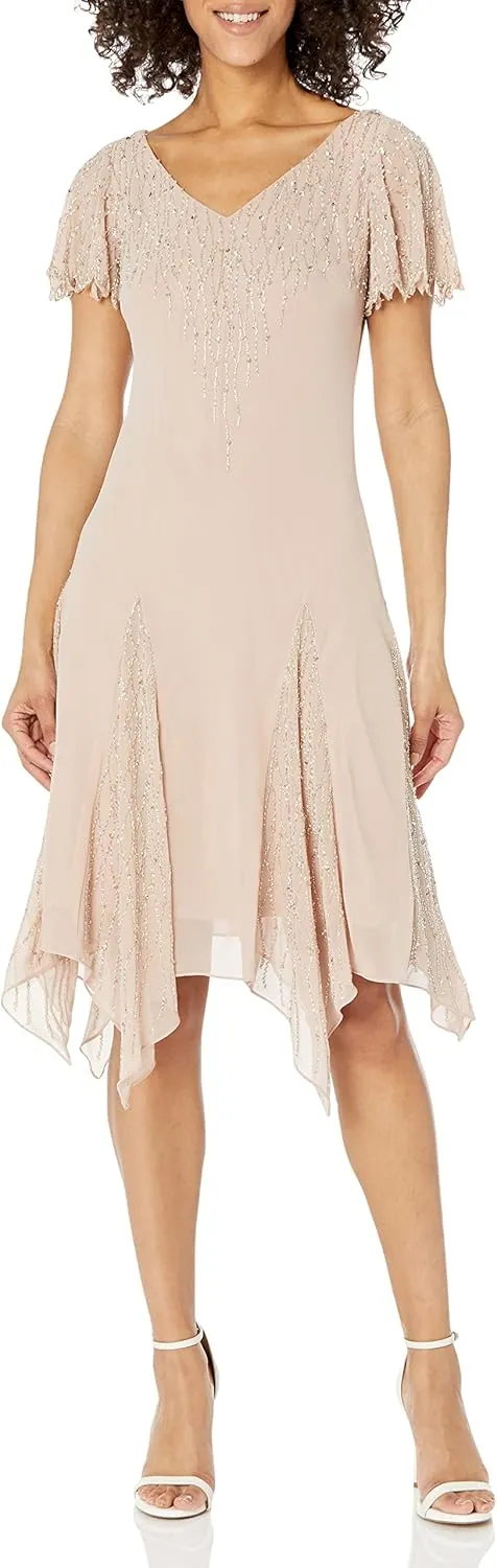 J Kara Women's Short Beaded Dress