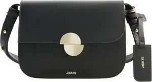 Jason Wu Women's Crossbody Bag, Leather Purse Handbag with Adjustable Strap, Black, One Size