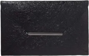 JNB Crushed Metallic Envelope Clutch