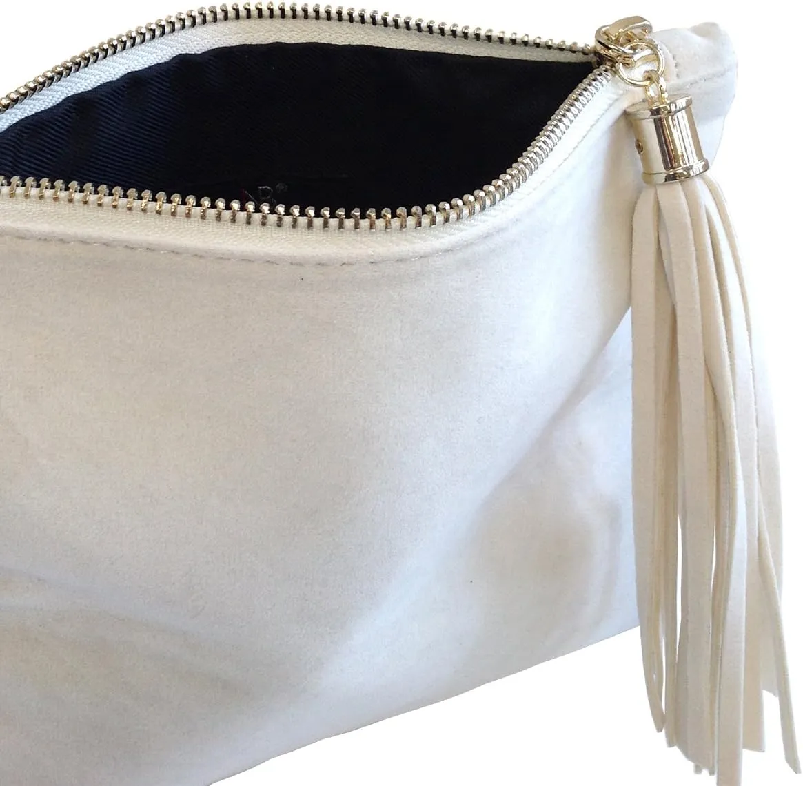 JNB Women's Faux Microsuede Foldover Mini Pouch