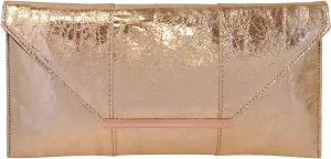 JNB Women's Metallic Material Clutch Purse
