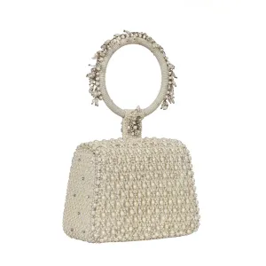 JOEL MINI TRAPEZIUM PRISTINE IVORY WITH BANGLE HANDLE