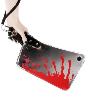kreepsville 666 Cleaver Clutch Bag Metallic