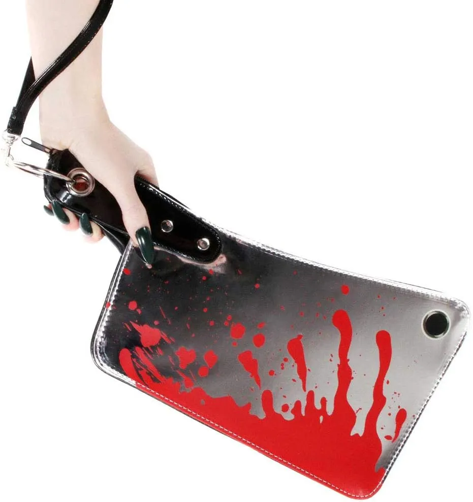 kreepsville 666 Cleaver Clutch Bag Metallic