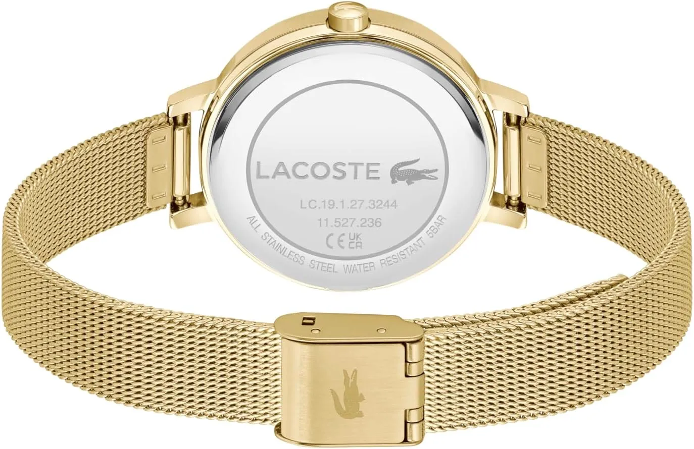 Lacoste Riga Women's 3H Quartz Watch, Stainless Steel, Water Resistant Up to 5ATM/50 Meters - Minimalist Elegance - Premium Fashion Timepiece - Gift for Her - 34mm