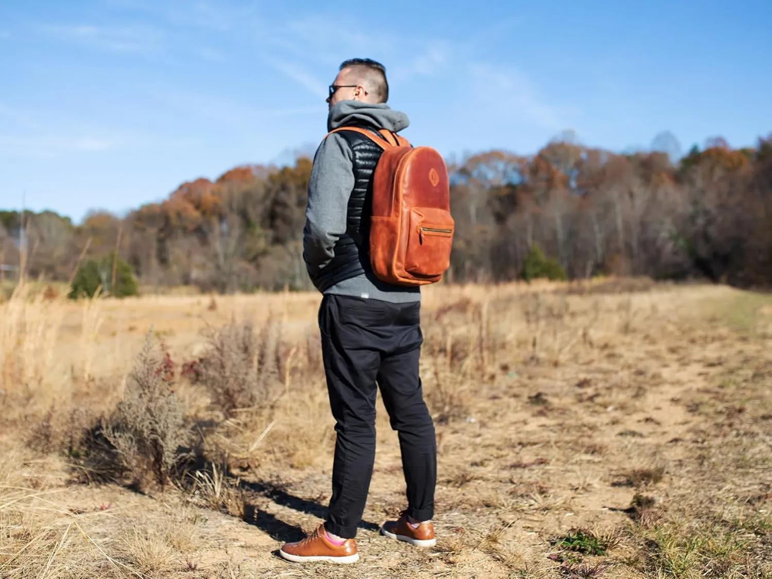 Leather Backpack (Chocolate)