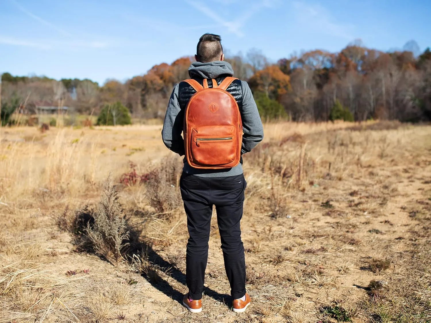 Leather Backpack (Chocolate)