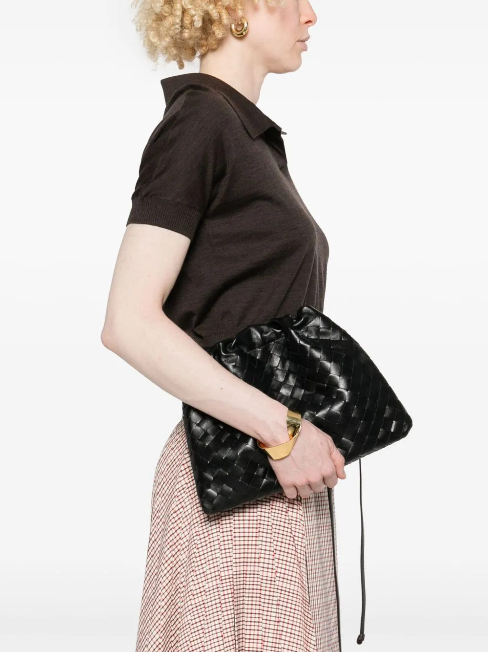 Leather medium pouch