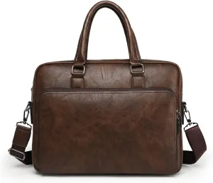 Leather Office Shoulder Bag Envelope Bag Briefcase Laptop Bag Travel Bag Handbag