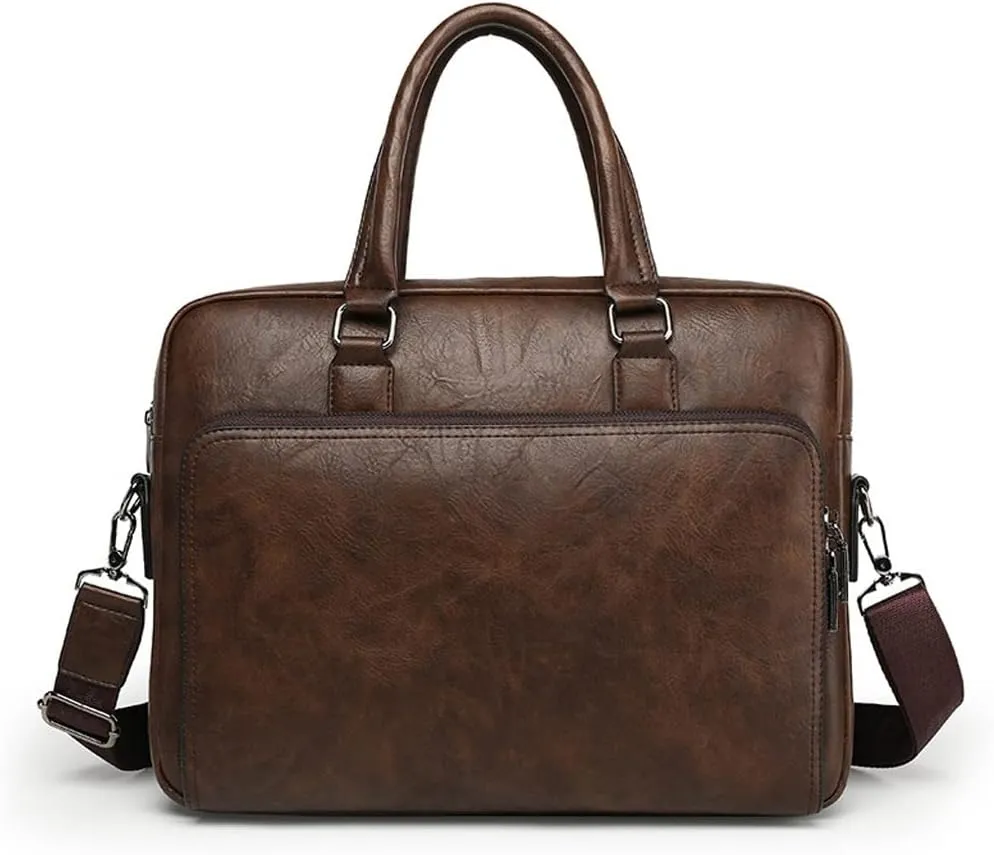 Leather Office Shoulder Bag Envelope Bag Briefcase Laptop Bag Travel Bag Handbag