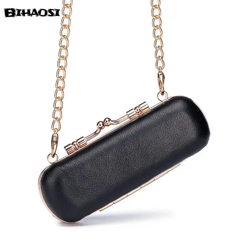 Luxury Sheepskin Mini Lipstick Case – Portable Cosmetic Box with Mirror