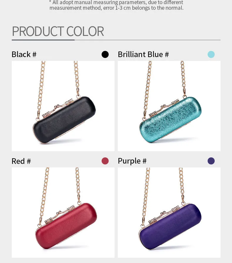 Luxury Sheepskin Mini Lipstick Case – Portable Cosmetic Box with Mirror