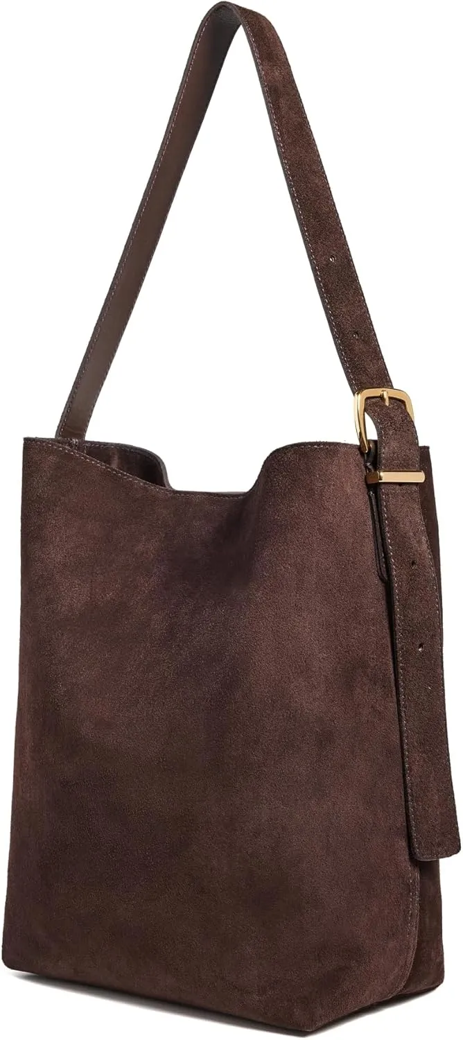 Madewell Women's The Essential Bucket Tote in Suede