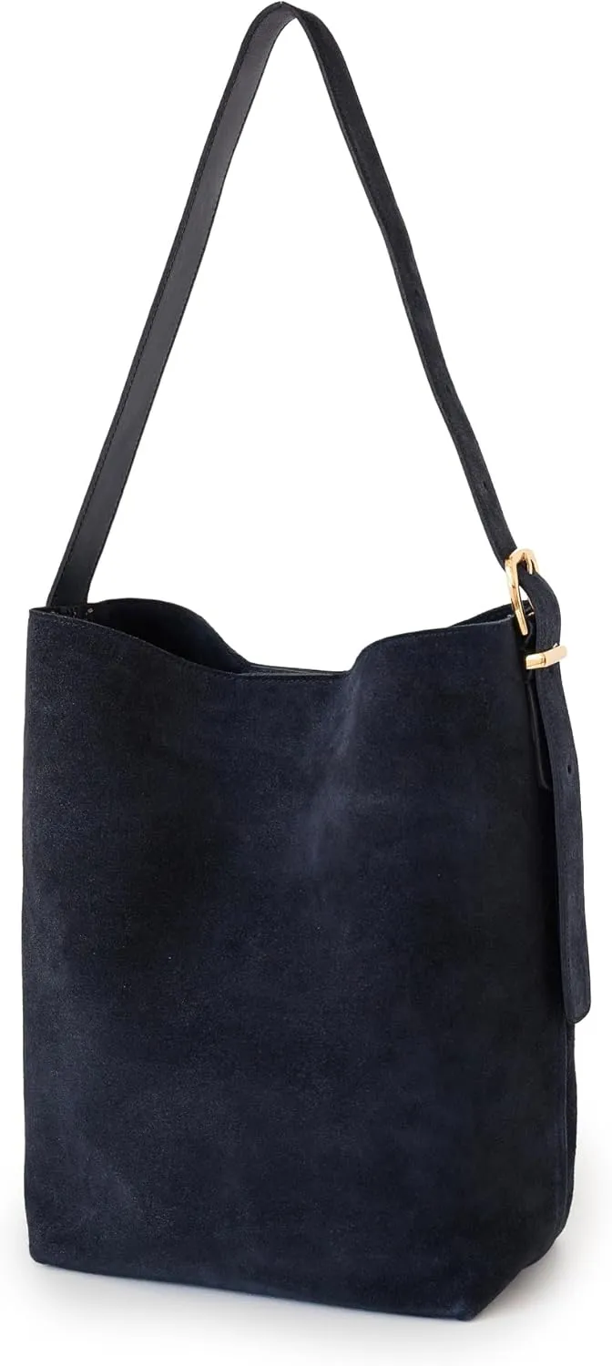 Madewell Women's The Essential Bucket Tote in Suede