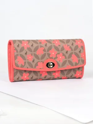 Meadow Clutch Purse - Coral