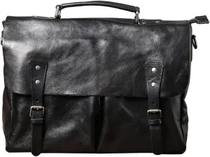Men Leather Briefcase Minimalist Design Shoulder Bag Backpack Men And Women Hand School Bag