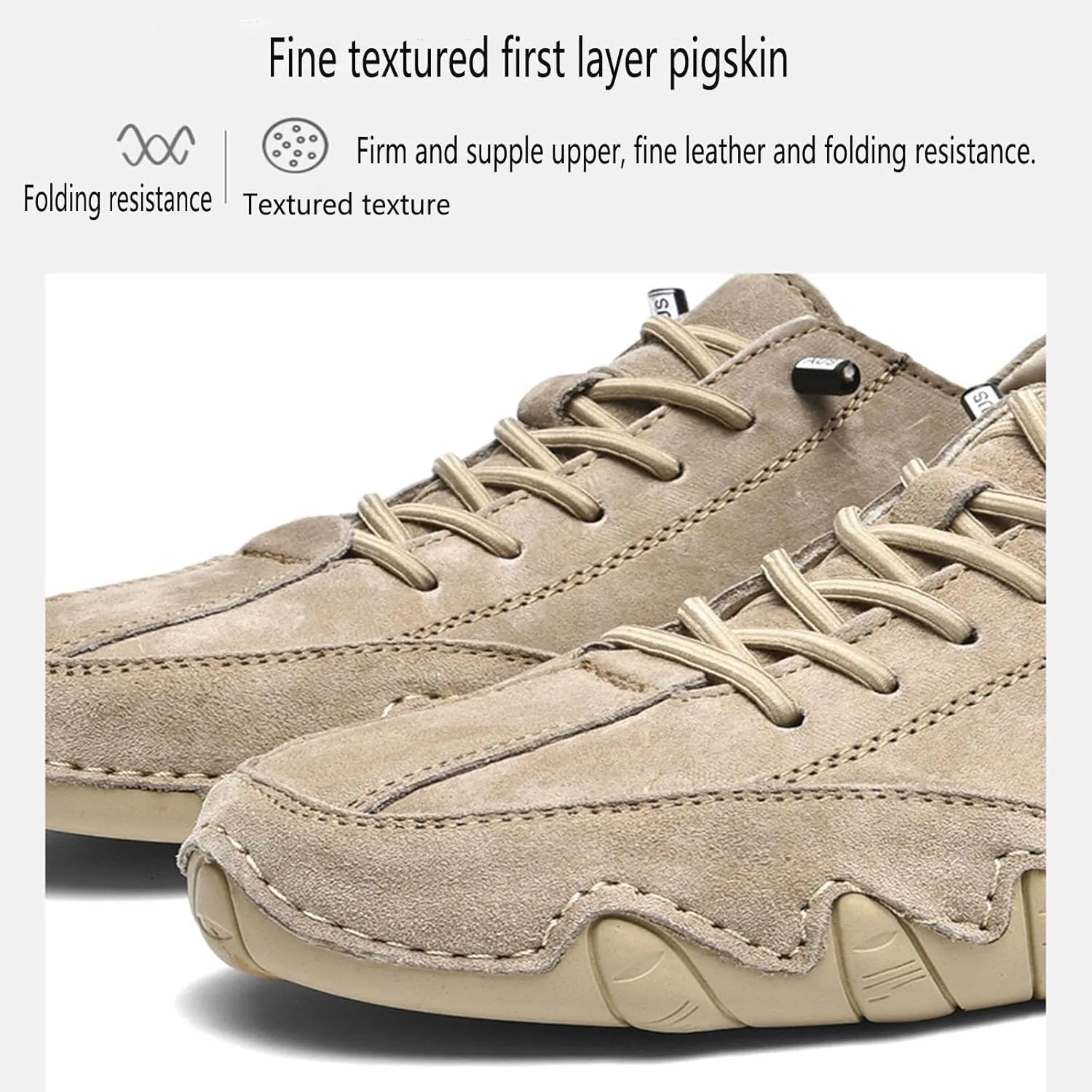 Men's Casual Comfort Barefoot Walking Shoes Fashionable Suede Lightweight Anti Slip Minimalist Sports Shoes