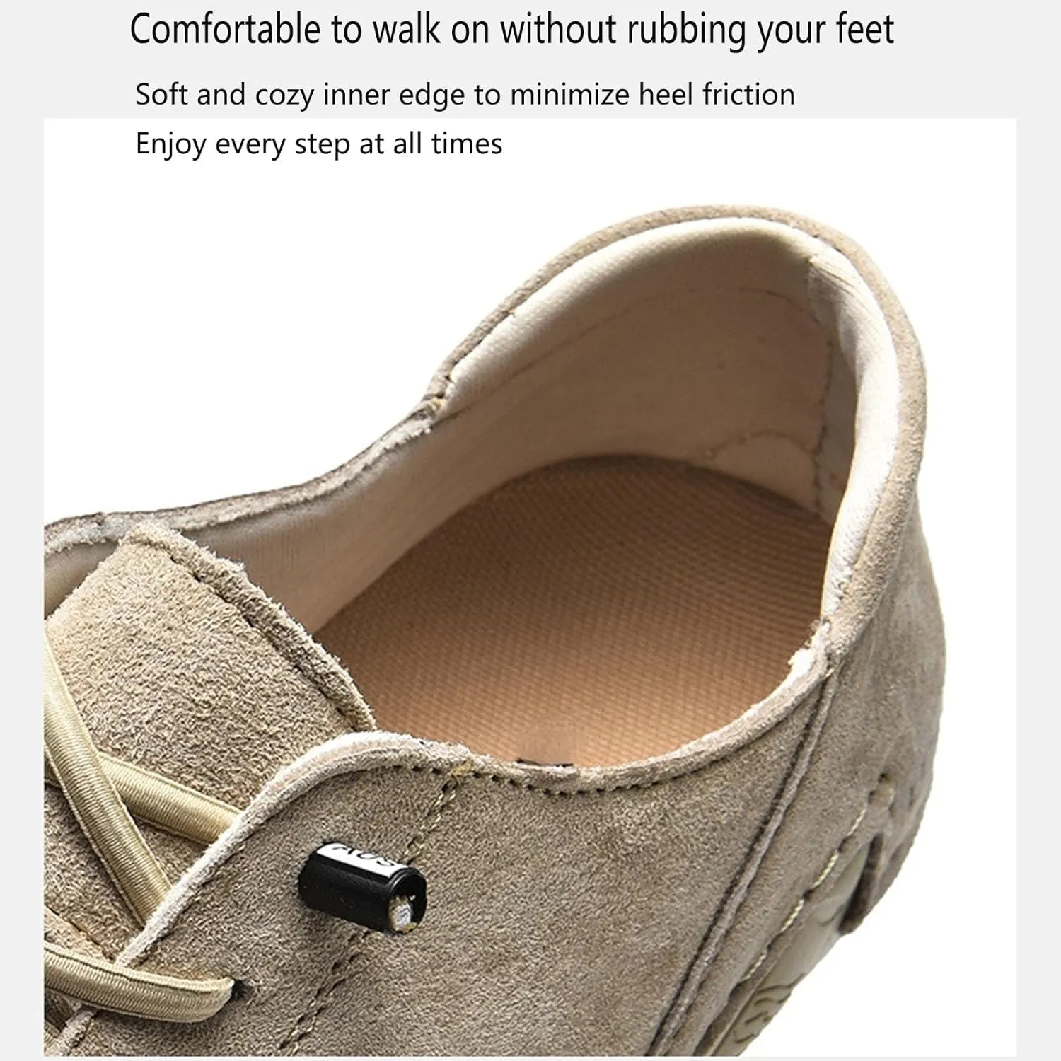Men's Casual Comfort Barefoot Walking Shoes Fashionable Suede Lightweight Anti Slip Minimalist Sports Shoes