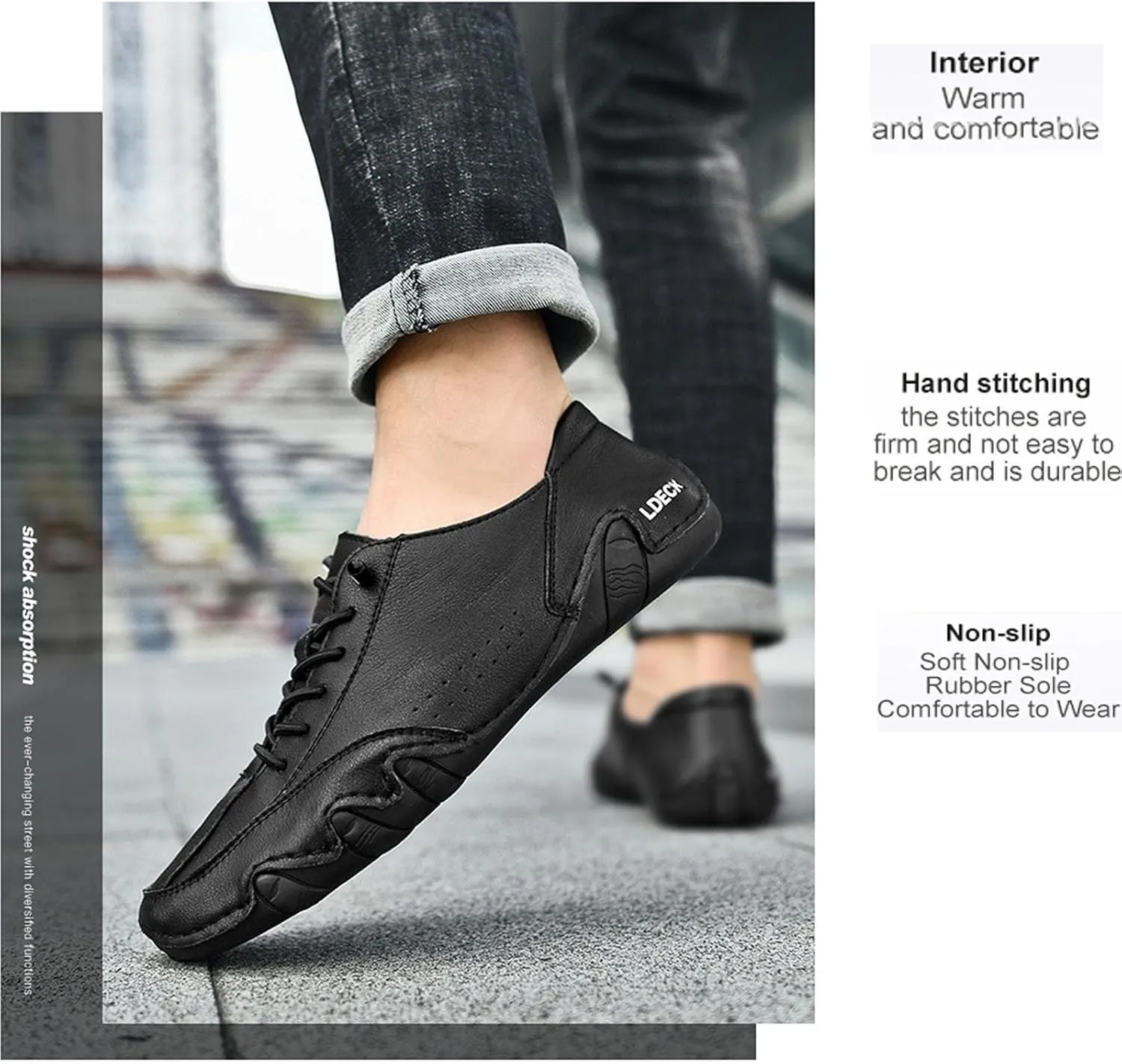 Men's Casual Comfort Barefoot Walking Shoes Fashionable Suede Lightweight Anti Slip Minimalist Sports Shoes